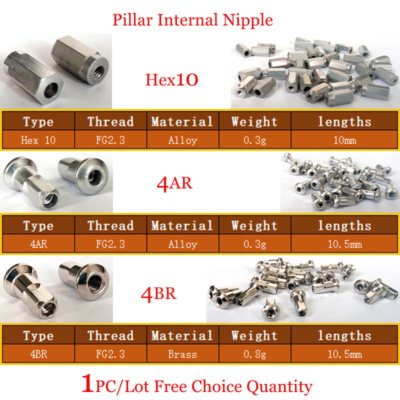 Spoke Nipple Brass - 1 шт./партия, соска для спицы велосипеда,