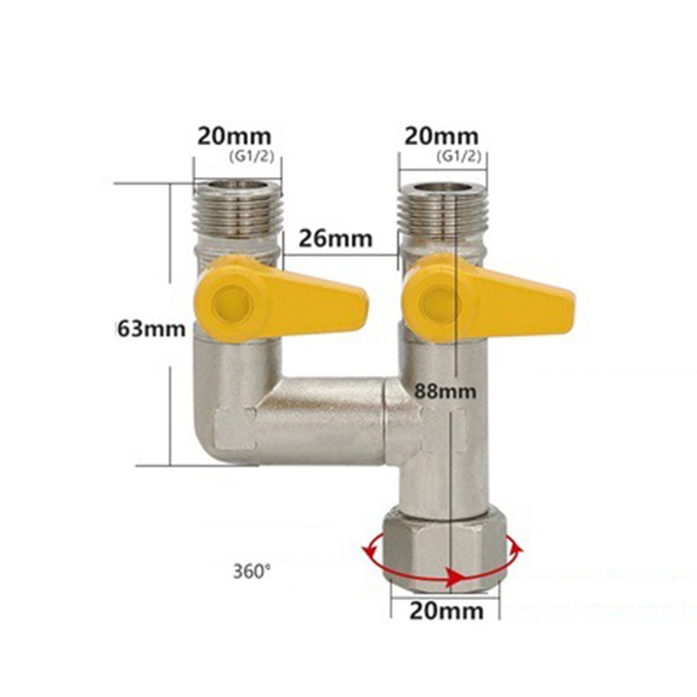 Spoke Nipple Brass - 2/3, латунный переключающий клапан, 1/2 дюйма,