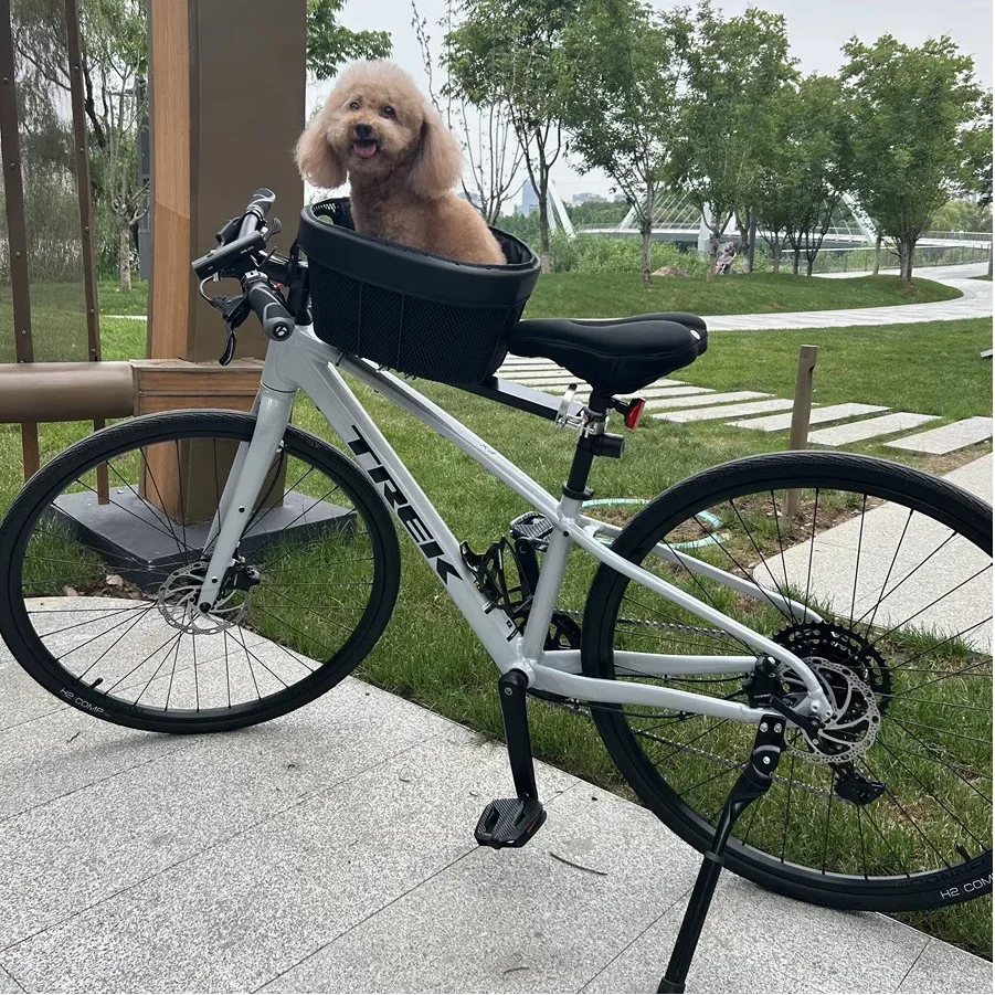 Mountain Biking With Dog - Велосипедная корзина для домашних животных, горный