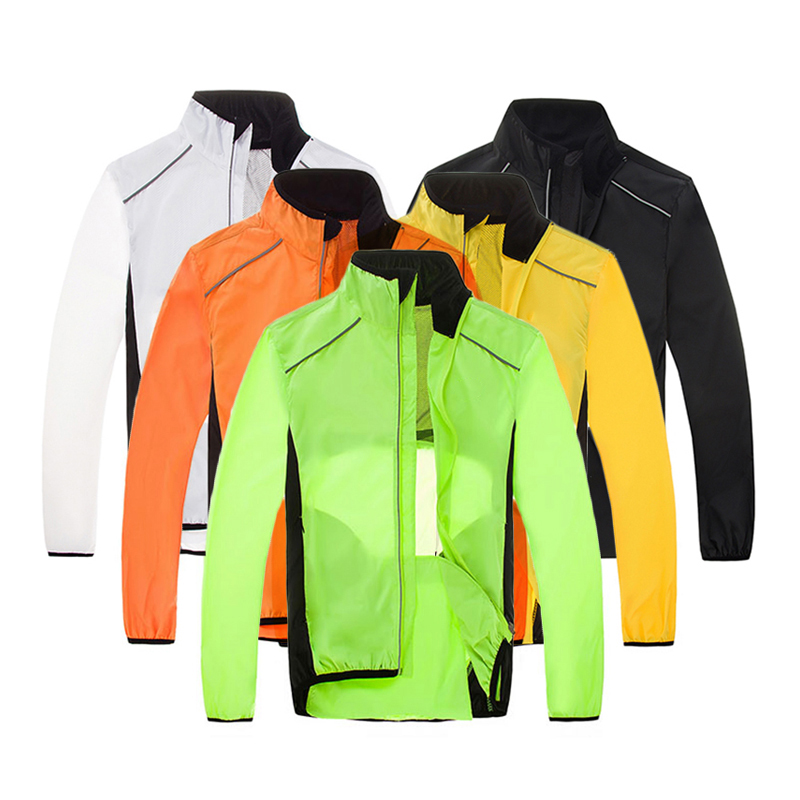 Mountain Biking Rain Jacket - Оранжевая ветровая велосипедная куртка MTB для