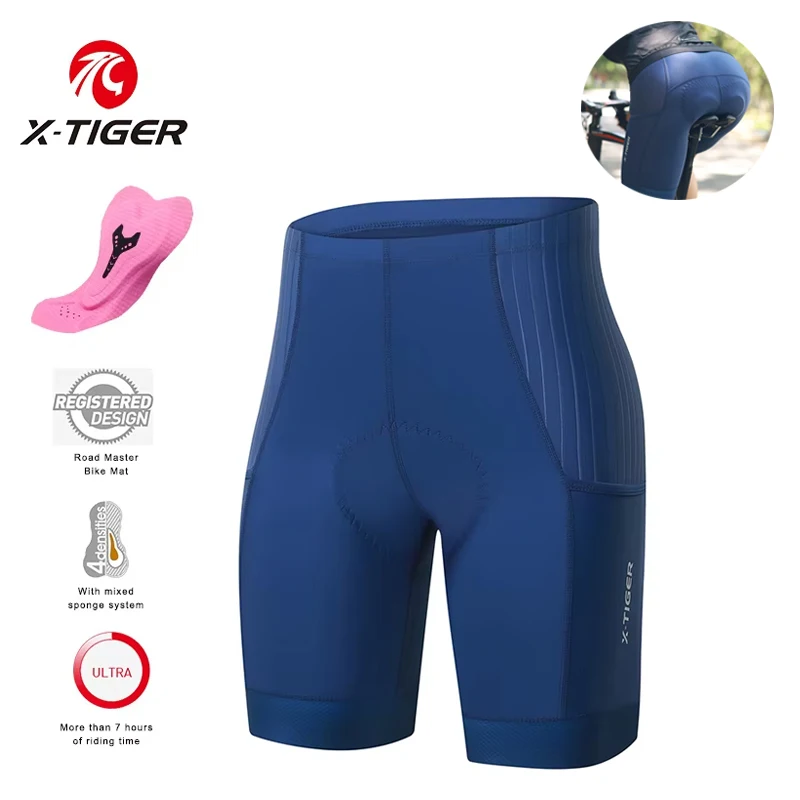 Mountain Biking Shorts Women - X-TIGER женские велосипедные шорты, шорты нагрудник,